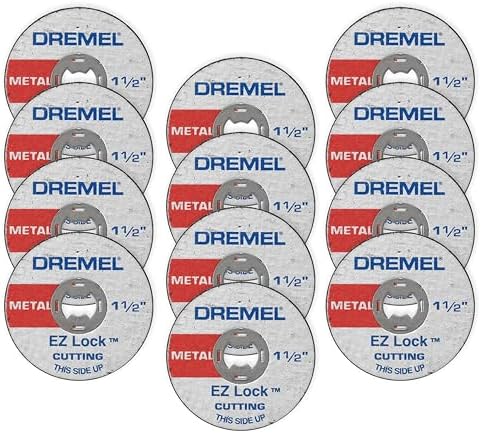 Dremel EZ456B 1-1/2" EZ Lock Rotary Tool Cutting Wheels - 12 Pieces