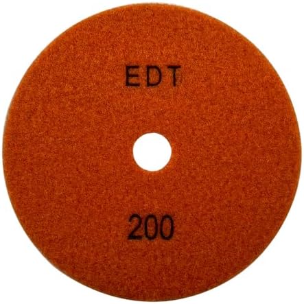 7" Dry Stone & Concrete Polishing Pad, 1.5mm Segment Height, 200 Grit