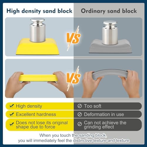 Werhoo 7Pcs Hand Sanding Block Set