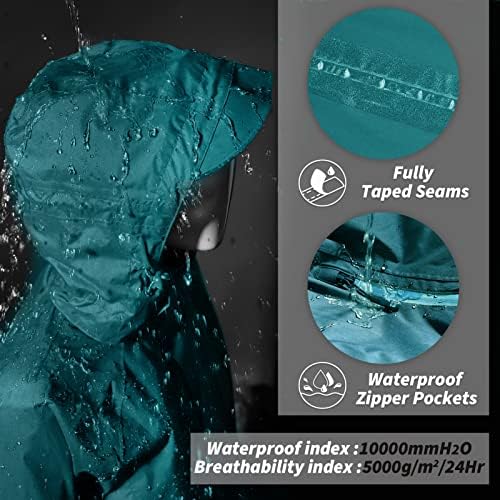 33,000ft Women's 3 in 1 Hooded Rain Jacket Waterproof Softshell Ski Coat