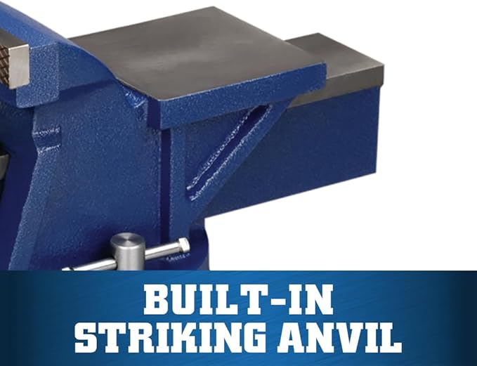 Wilton General Purpose Bench Vise, 6" Jaw Width, 5" Max Jaw Opening, 3" Throat (11106)