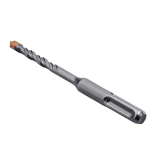 5 Pack 1/4 inch X 8.26 inch SDS Plus Rotary Hammer Drill Bit, Concrete Drill Bit for Concrete, Brick, Cement and Stone, 8.26 inch Length (8.26" Length, 1/4" Diameter)