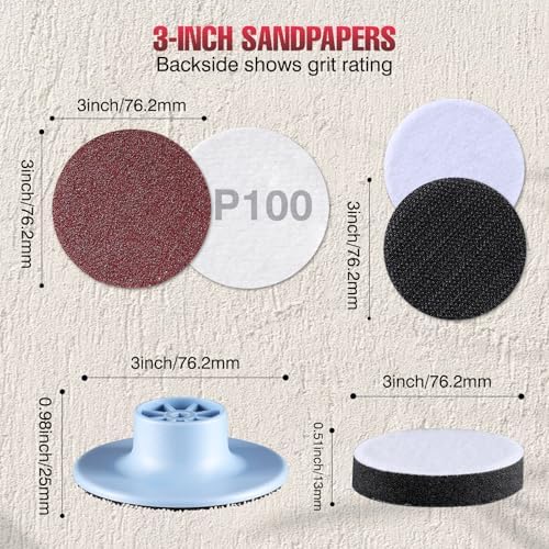 LET'S RESIN LRP-2393 4-in-1 Resin Sander Accessory Kit - 203pcs, 3 Inch