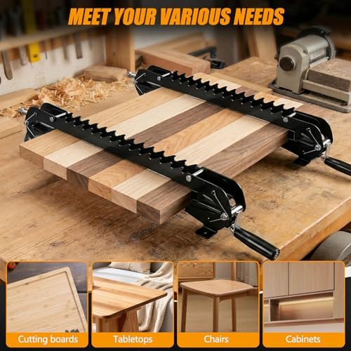 24" panel clamps woodworking 2 Pack, 4-Way Pressure Parallel Clamp