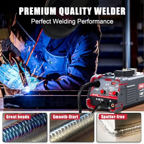 AWT 140A MIG Welder 3 in 1 Welding Machine 110V with Welding Helmet