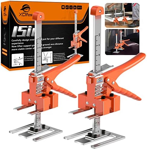 XClifes Labor Saving Arm Jack, 2 Pack Furniture Lifter Tool, Orange