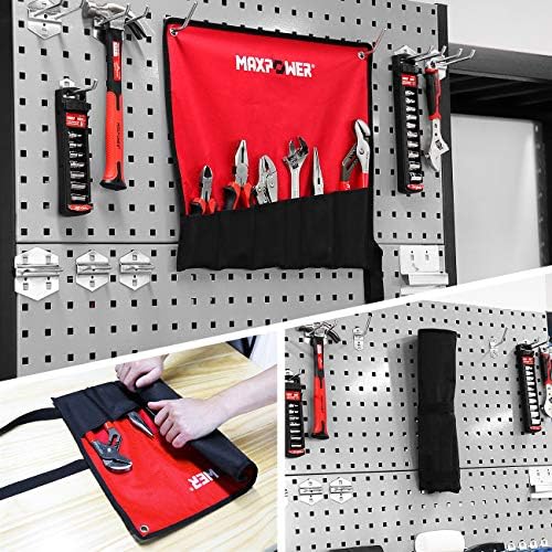 MAXPOWER 6 Pieces Wrench and Pliers Set, Come with Kitbag, Included 8" Long Nose and Lineman's Plier, 8" Adjustable Wrench, 6" Diagonal Cutter, 7" Locking Pliers, 10" Groove Joint Plier