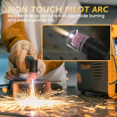TOOLIOM 50A Non-Touch Pilot Arc Plasma Cutter, Dual Voltage 110/220V