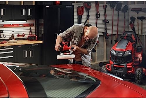 CRAFTSMAN V20 Cordless Buffer Polisher, Orbital Polisher for Car Detailing, 10-inch with Splash Guard, Bare Tool Only (CMCE100B)