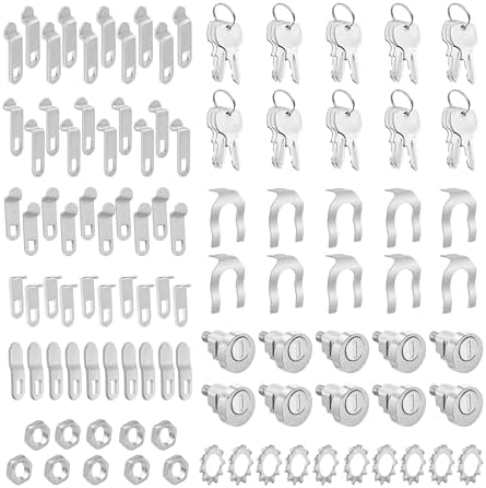 L-1172C Mailbox Key Lock Replacement | for USPS National Mailbox C9100 (Lock with 3-Keys) 10pack