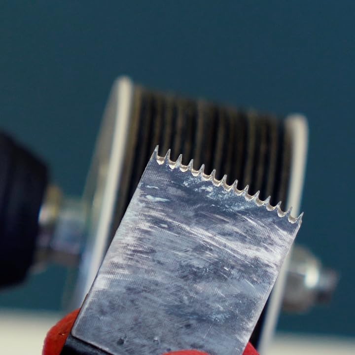 SHARP POG® Oscillating Multi-Tool Blade Sharpener, Resharpens Dull Oscillating Blades, Works on all Brands of High Speed Steel Carbon Steel Oscillating Blades and Tools