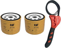 Caterpillar 267-2528 Engine Oil Filter w/IHD Strap Wrench Bundle (2)