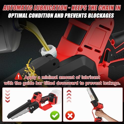 6 Inch Cordless Pole Saw for Milwaukee 18V Battery (No Battery), Brushless Electric Chainsaw with Extension Pole, 15Ft Long Reach for Tree Pruning Hedge Cutting