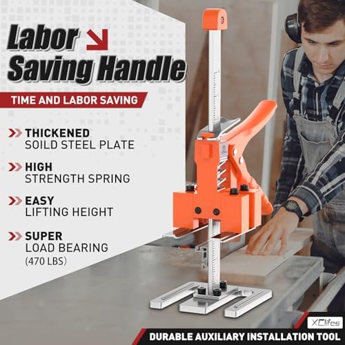 XClifes Labor Saving Arm Jack, 2 Pack Furniture Lifter Tool, Orange