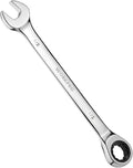 WORKPRO 1/2" Ratcheting Combination Wrench, Mirror Polish Chrome Plating | Premium CR-V Steel, 72-Teeth, 12 Point Design, SAE, For Home Projects, Motorcycle Repair, Garage Work, Plumbing, Machinery