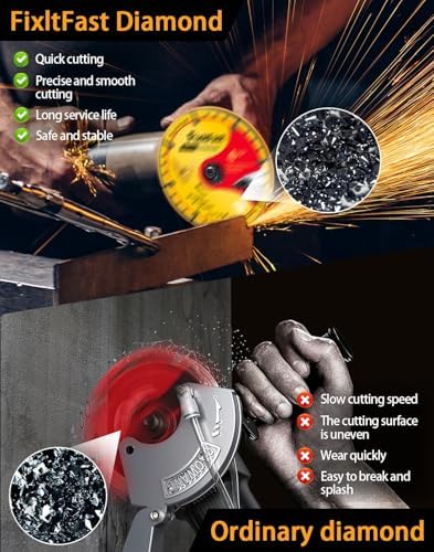 FIXLTFAST Diamond Metal Cutting Wheel 3 x 3/8" for Angle Grinder - 3PCS