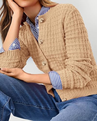 PRETTYGARDEN Women's Fall Lightweight Cardigan Sweaters