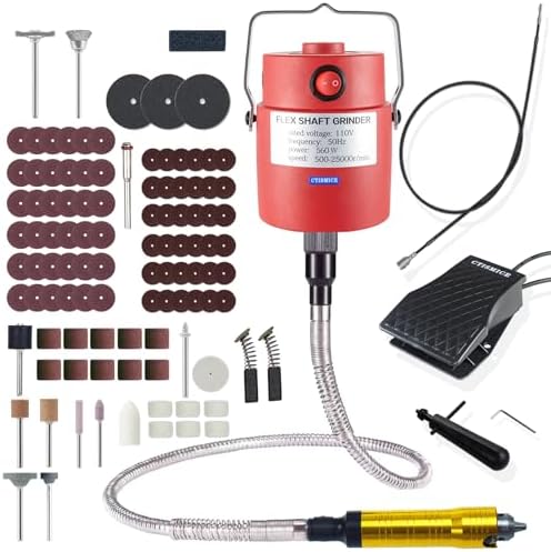 560W Flexible Shaft Grinder Electric Rotary Tool 500-25000RPM