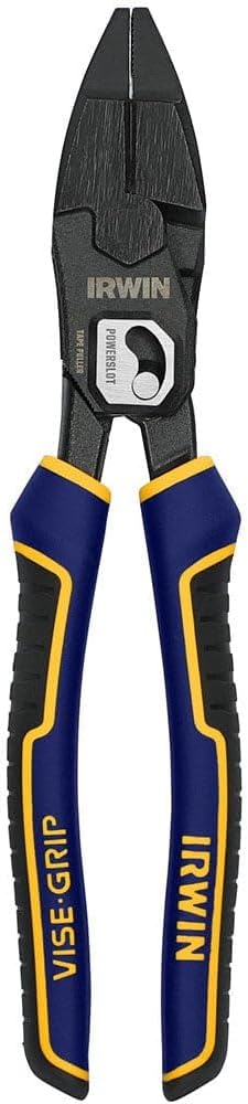 IRWIN VISE-GRIP Pliers, PowerSlot High Leverage Lineman's, 9.5 Inch (IWHT84000)