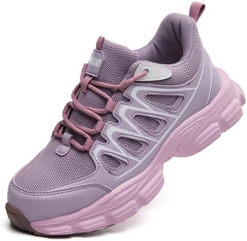 Hogent Steel Toe Shoes for Men Women - Non Slip & Lightweight Work Shoes