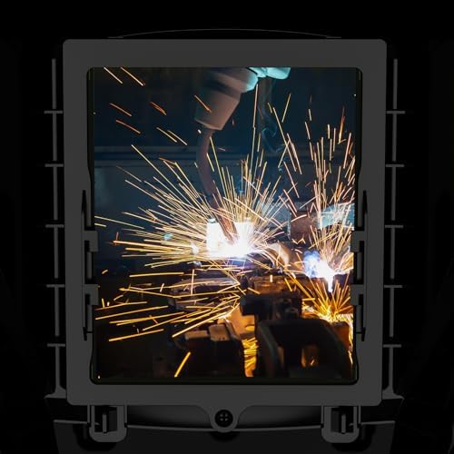 TRQWH Laser Welding Helmet OD8+ 190nm-450nm&900nm-1100nm Large Viewing Laser Safety Helmet Protective Mask Eye Protection for Laser Welding/Laser Cutting/Laser Cleaning/Laser Marking