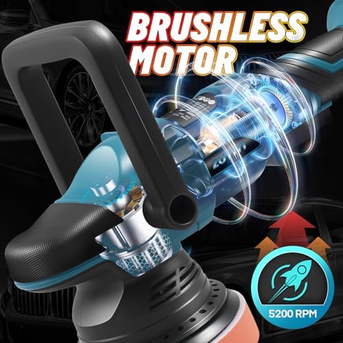 5" Cordless Car Buffer Polisher for Makita 18V Battery, Bare Tool