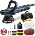 GEVEELIFE Buffer Polisher, 15mm Dual Action Random Orbital Polisher, 5 Inch/6 Inch Car Detailing Kit, 6 Variable Speed 2000-5200 RPM – Professional Car Buffer for Trucks and SUVs