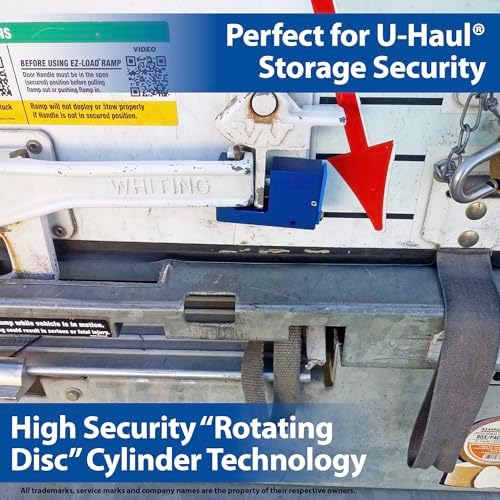 PACLOCK's 17-1100-Series Block-Lock, High Security Rotating Disc, Manufacturer-Controlled Key Assigning, Exclusive Key Number, Keyed Alike U-Pick!, Black
