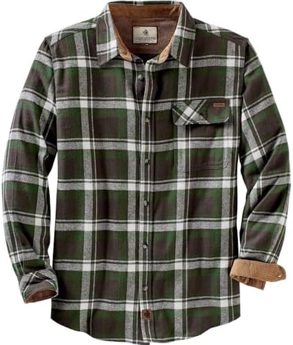 Legendary Whitetails Mens Flannel Long Sleeve Button Down 100% Cotton Shirt