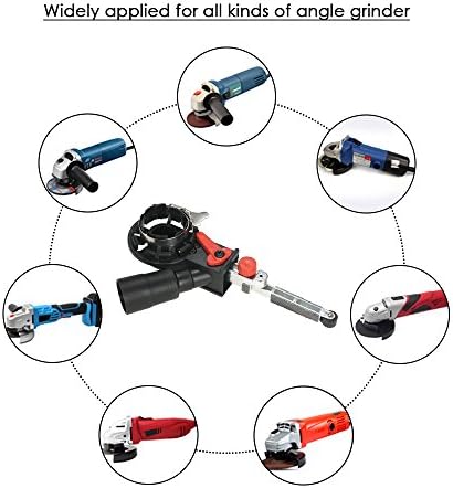 SagaSave Mini Belt Sander Sanding Head Adapter Electric Angle Grinder Sander Head Attachment for M14 Thread Spindle Electric Angle Grinder