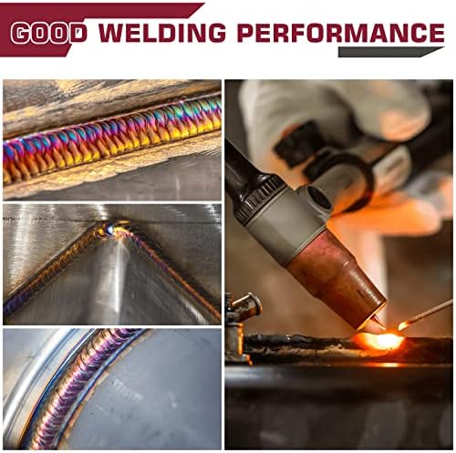 ARCCAPTAIN TIG Welding Tungsten Electrode 10-Pack 1/8"x 7" (Red)