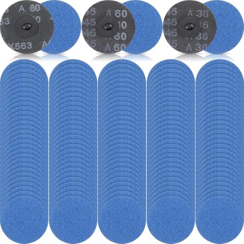 Landical 300 Pcs 3 Inch Sanding Quick Change Discs Zirconia, 36,60,80 Grits