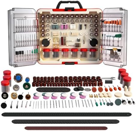 512-Piece Rotary Tool Accessories Kit, 1/8" Universal Rotary Tool Bits, Multi-Functional Attachment for Sanding, Cutting, Grinding, Drilling, Engraving, Polishing and Cleaning
