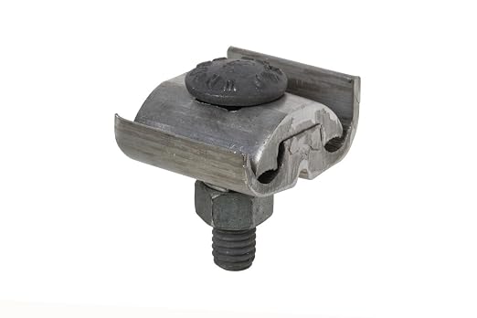 NSI PAE2121-9 Extruded Aluminum Parallel Groove Clamp, 6 sol - 2/0 str, 6-2/0 ACSR, 0.162"/0.447" Wire Diameter Range, 0.162"/0.447" Bolt Range, 3/8" Size, 1-11/16" Width, 1-3/8" Length