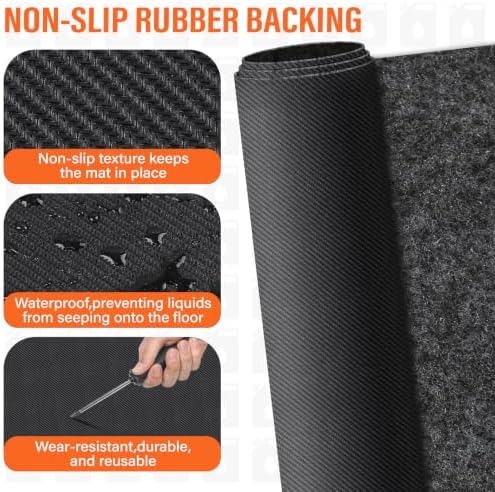 60x72in Snow Blower Mat, Absorbent Snow Blower Floor Mat