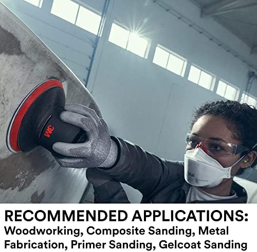 3M Xtract Net Disc 710W, 120+, 6 in, Die 600Z, Pack of 50 Hook and Loop Sanding Discs, Virtually Dust-Free, Premium Option for Metal, Wood, Composites, Stock Removal, and Fine Finishing