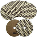 SHDIATOOL 5 Inch Dry Diamond Polishing Pads Grit 3000 for Granite Marble Quartz(7-Pack)