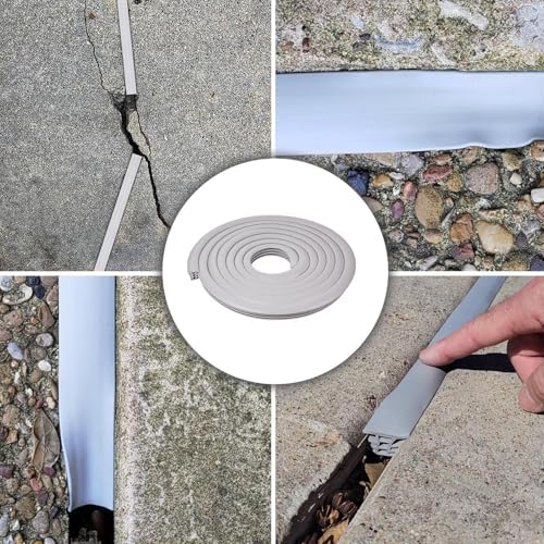Flexible EPDM Rubber Strip (50 ft Long & 1/2" Wide) for Concrete Crack Repair and Replacement, Flexible Rubber Expansion Joint Filler, Weather and Aging Resistant for Sidewalks, Driveway