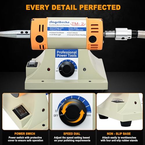 Jewelry Polisher, Adjustable Speed Polishing Machine
