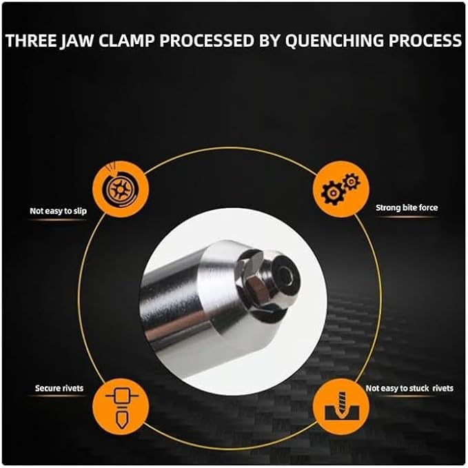 Professional Electric Rivet Gun Adapter Kit, Electric Rivet Adapter for Drill, Electric Rivet Nut Gun Drill Adapter, Practical Power Tool Accessories
