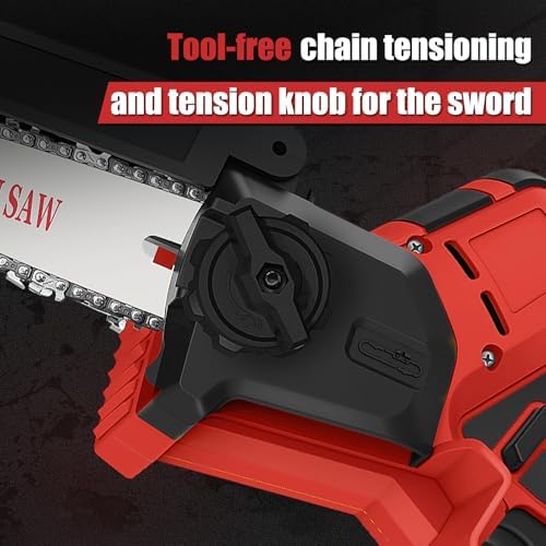 6 Inch Cordless Pole Saw for Milwaukee 18V Battery (No Battery), Brushless Electric Chainsaw with Extension Pole, 15Ft Long Reach for Tree Pruning Hedge Cutting