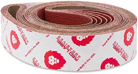 Red Label Abrasives 2 X 72 Inch Coarse/Medium Grit EdgeCore Ceramic Grinding Sanding Belts, 10 Pack Assortment