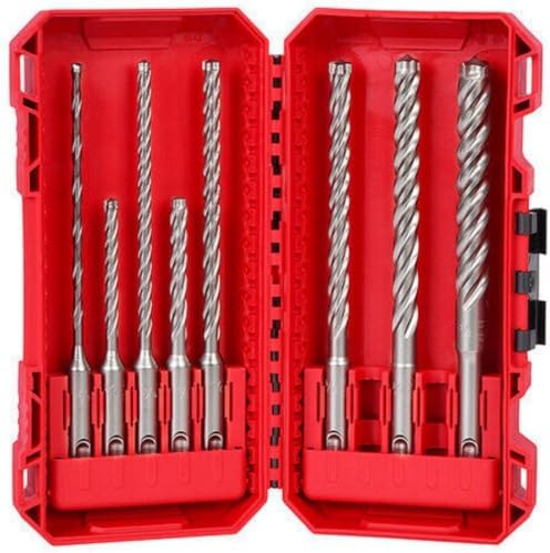 48-20-7663 Fits Milwaukee Tool 8 Pc. 4-Cutter Mx4 SDS-Plus Rotary Hammer Drill Bit