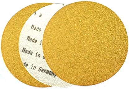STARCKE 8 Inch No Hole Hook and Loop Grip Sanding Discs 25 Pack 80 Grit