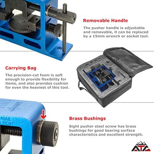 ATG Heavy Duty Universal Pistol Dovetailed Rear Sight Pusher Tool