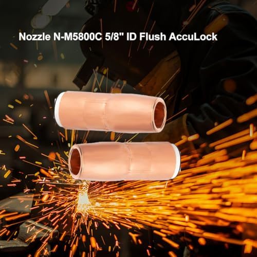 5-PK Nozzle N-M5800C 5/8" ID Flush AccuLock MDX fits Mliier MDX-250 EZ-Select Acculock MIG Welding Guns part