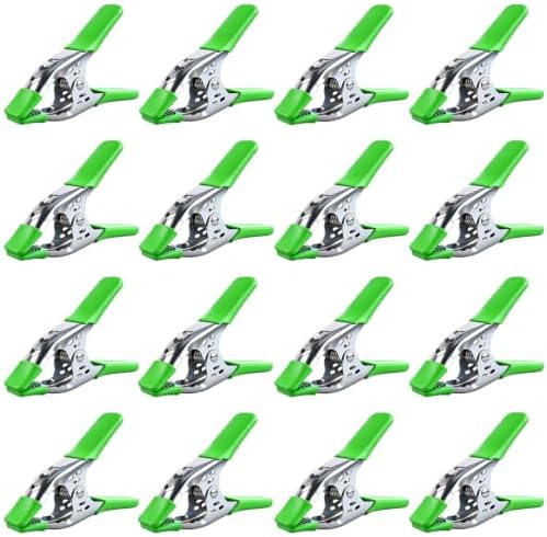 16-Piece 4 inch Spring Clamp, Heavy Duty Metal Spring Clamps, 1.5-inch Jaw Opening Clamps for Backdrop, Pool Cover, Photography