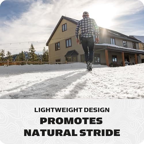 Yaktrax Pro Traction Cleats - 360-Degree Grip on Snow, Ice, & Multi-Terrain Surfaces - Elastic Outer Band w/Easy-On/Off Heel Tab & 1.4mm Stainless Steel Coils - Abrasion Resistant - Unisex