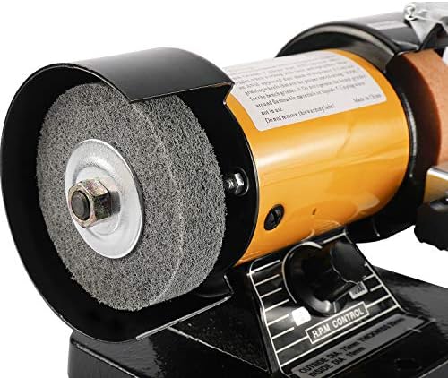 3" Multipurpose Mini Bench Grinder Polisher with 31" Long Flexible Shaft and Accessories, Variable Speed Dial 0-10000 RPM, 110V 150W Single Phase Motor