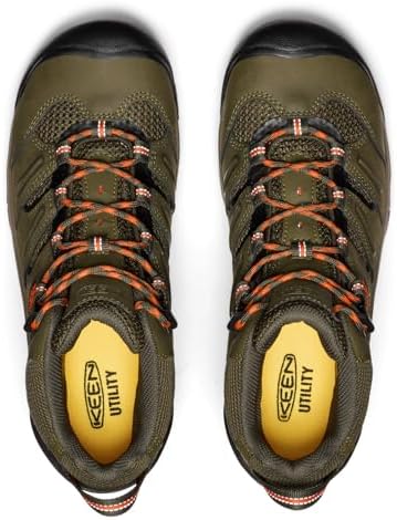 KEEN Utility Men's Lansing Mid Height Steel Toe Waterproof Work Boots